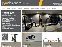 Tablet Screenshot of gymdesigners.co.uk